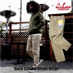 COOKMAN Cook man Chef Pants Duck Canvas Stripe Beigeshef брюки Duck парусина полоса бежевый длинный 231-33838