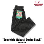 COOKMAN Cook man Chef Pants Semiwide Wabash Denim Blackshef брюки wobashu Denim длинный 231-53820