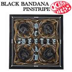  Ocean Beetle OCEANBEETLE BLACK BANDANA PINSTRIPE черный бандана в тонкую полоску шлем булавка -тактный дизайн 