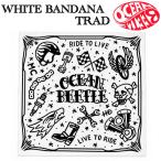  Ocean Beetle OCEANBEETLE WHITE BANDANA TRAD белый бандана традиции шлем Old school TATTOO дизайн 
