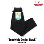 COOKMAN/ Cook man shef брюки Semi-wide Chef Pants Semiwide [Denim Black]( унисекс ) Denim черный 