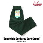 COOKMAN/ Cook man shef брюки Semi-wide Chef Pants Semiwide [Corduroy Dark]( унисекс ) вельвет темно-зеленый 