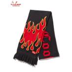 COOKMAN/ Cook man шарф Knitted Scarf [Flame Black Red]f Ray m черный красный вязаный шарф 