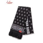 COOKMAN/ Cook man шарф Knitted Scarf [Bandanna Cross Black] Cross черный вязаный шарф 