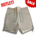 [ есть перевод * outlet!] кожа шорты серый бежевый натуральная кожа талия примерно 78cm