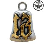 [ бесплатная доставка!] Biker bell Lucky 13 GOLDl амулет *. исключая .* Biker * gremlin bell *ga-ti Anne bell 
