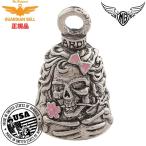 [ бесплатная доставка!] американский производства ga-ti Anne bell [ Lady Skull Pink Enamel ] амулет . исключая . Biker GUARDIAN BELL