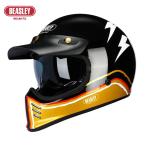 ショッピングblack 【BEASLEY】フルフェイスモーターサイクルヘルメット　LIGHTNING-BRIGHT BLACK 　ライトニング　ブラック　Z-502