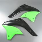 *KX450F/'06-'08 UFO радиатор защита черный /KX зеленый выставленный товар (UF-3788-BK/GR)