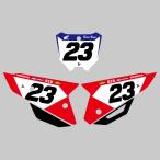 セミオーダー　ホンダ CRF250R 2022-2024 CRF450R2021-2024 ゼッケンデカールセット