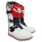 BERIK ベリックトライアルブーツ BOT-1221-BK WHITE/RED 林道 FW 【バイク用品】