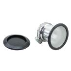 キジマ KIJIMA 102-4256 エアーファンネル アルミ製シルバー仕上げ 取付径42mm 外径60mm 全長48mm  L寸法33mm