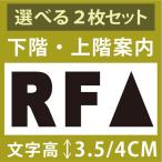 選べる色＆階数　★　切り文字ステッカー 　フロア・階段表示　選べる2枚セット　H35 or H40mm カッティングシート・シール・デカール