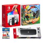 Nintendo Switch 本体(有機ELモデル) Joy-Con(L)/(R) ホワイト+リングフィット アドベンチャーセット