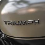 トライアンフ TRIUMPH 3Dロゴステッカー CNC 削り出しアルミ製 タンクエンブレム RAISCH
