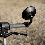 T100 T120 スピードツイン ストリートツイン/カップ等 Eマーク付き バーエンドミラー ブラック TEC