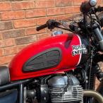 Royal Enfield ベア650/ショットガン650/ヒマラヤ411/ブリット350/ハンター350/クラシック350 タンク用ニーパッド ユニオンジャック ブラック Hitchcocks