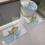 トイレマットセット可愛い　トイレカバー用品4点セット