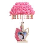 A04736 照明 スタンドライト テーブルランプ デスクライト姫系雑貨 花柄 ローズステンド 薔薇 ピンク