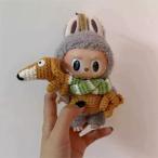  новый товар 2 позиций комплект собака labubu Rav b мягкая игрушка одежда 17cm надеты . изменение костюм мульт-героя 