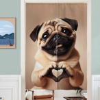  Pug noren собака рисунок длинный занавески Noren глаз .. симпатичный перегородка интерьер в европейком стиле 