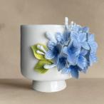  керамика кружка фиолетовый . цветок цельный цветочный принт ручная работа высококлассный кофейная чашка чайная чашка 