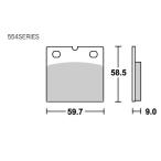 エスビーエス ブレーキパッド 554HF