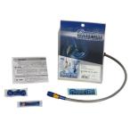 スウェッジライン GPZ400R リアホースキット ホースエンド アルミ/ゴールド＆ブルー ホースカラー クリア メーカー在庫あり SWAGE-LI…