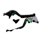 SPEEDRA アルミビレットアジャストレバーセット 3Dロング（レバー本体：ブラック） アジャスター グリーン メーカー在庫あり SPEEDRA