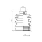 Seiken 600-00181 (SB181) пыльник ведущего вала комплект Seiken
