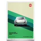 ポスター PORSCHE 911 CARRERA RS 2.7 WHITE 50TH リミテッド エディション ポスター