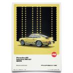 ポスター PORSCHE 911 CARRERA RS 2.7 YELLOW 50TH リミテッド エディション ポスター