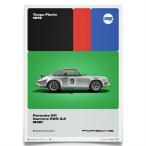 ショッピング出場記念 ポスター PORSCHE 911 CARRERA RSR 2.8 TARGA FLORIO 50TH リミテッド エディション ポスター