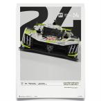 ポスター オートモビリスト プジョー 9X8 WEC 2024 グラフィカルポスター モータースポーツ 雑貨 Automobilist