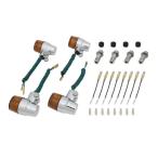 W650(-2003) для super мотоцикл Mini модель указатель поворота KIT металлизированный корпус / orange линзы lposhu лицо /POSH