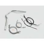 ZRX1100/ZRX1200R(97-08)用 POLICE4型ハンドルSET(メッキ)＿ハリケーン