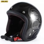 72JAM Helmet JG-23 GHOST FLAME ブラック グロス仕上げ FREEサイズ(57-60cm未満)