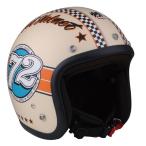 72JAM JET JJ-04M SPEED SOUND(アイボリー) MAT アイボリーベース マット仕上げ スモールジェットヘルメット
