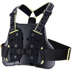 RSタイチ TRV064 TECCELL メンズ チェスト プロテクター（ベルトタイプ） BLACK/YELLOW