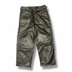 saby скумбиря i21AW SUPER BIG PANTS - Washable lamb touch skin - super большой брюки 21A-031807 черный L 13980M
