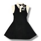  не использовался товар CPG GOLFsi-pi-ji- Golf Skipper вязаный платье One-piece 1307-23103 черный 3 19629M