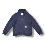 NEIGHBORHOOD  × KANATA 15AW  W-COWICHAN カウチンニット セーター ジップニット コラボ ネイバーフッド  × カナタ 152KHKAN-KNM01 ネイビー S （2563M）