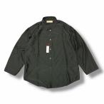 参考上代29700円 barbell object 24SS loan po shirt ローンプルオーバー長袖シャツ バーベルオブジェクト BO-24S-S01 ブラック 2 （4221M）