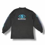 BALENCIAGA バレンシアガ 24SS プリント長袖Tシャツ  カットソー 739027 TPVU6 ブラック 2 5713M
