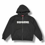 ショッピングシュプリーム 国内正規 Supreme 25SS Collegiate Applique Zip Up Hoode カレッジロゴジップパーカー スウェット シュプリーム ブラック L （5990M）