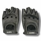  не использовался KAMIYA FINGERLESS LEATHER GLOVESf палец отсутствует кожа Claw b перчатки kamiyaG15AC207 черный O/S (6553M)