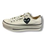 未使用品 PLAY COMME des GARCONS × CONVERSE プレイコムデギャルソン コンバース Allstar Low  オールスターロー スニーカー AZ-K125-001 ホワイト 27cm