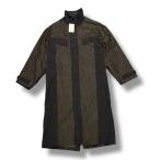  справка розничная цена 107800 иен stein(ssstein) MAXI-LENGTH STAND COLLAR COAT maxi length воротник-стойка пальто shu Thai nST.612 серебристый жевательная резинка × черный S (94805A)