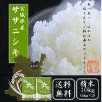 令和5年産  米 　米10kg 　宮城県産ササニシキ 10kg（5kg×2）  送料無料  精米　白米