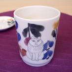 ショッピング店頭受取 リサラーソン 陶器の湯呑 フラワー【店頭受取も可 吹田】